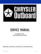 Chrysler 75 and 85 HP Outboards Service Manual - OB 3646