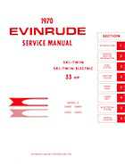 1970 Evinrude Ski-Twin 33 HP Service Repair Manual P/N 4687