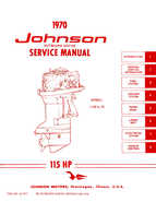 1970 Johnson 115 HP Outboard Motor Service manual