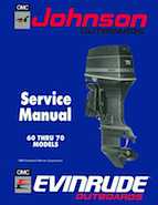 1990 Johnson Evinrude "ES" 60 thru 70 Service Manual, P/N 507873