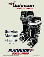 1995 Johnson Evinrude "EO" 90 CV 85 thru 115 Service Repair Manual, P/N 503150