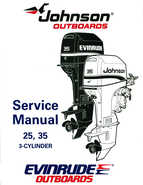 1995 Johnson/Evinrude Outboards 25, 35 3-Cylinder Service Repair Manual P/N 503147