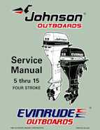 1997 "EU" Johnson Evinrude 5 thru 15 Four Stroke Service Manual, P/N 507262