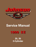 1999 EE Johnson Outboards 25, 35 3-Cylinder Service Repair Manual P/N 787029