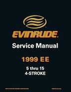 1999 "EE" Evinrude 5 thru 15 4-Stroke Service Manual, P/N 787022