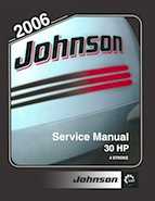2006 Johnson SD 30 HP 4 Stroke Outboards Service Repair Manual, PN 5006592
