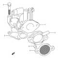 2003-2010 Suzuki DF 4 Intake Manifold parts diagram