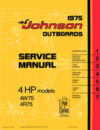 1975 Johnson 4HP 4R75, 4W75 Outboards Service Manual