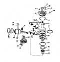 1975 135 - 135543E Crankshaft & Piston parts diagram