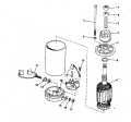 1975 50 - 50572B Electric Starter American Bosch Smh 12B43 parts diagram