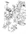 1976 25 - 25603E Exhaust Housing parts diagram
