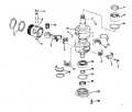 1976 55 - 55643E Crankshaft & Piston parts diagram