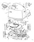 1981 235 - E235TRXCIH Motor Cover Johnson parts diagram