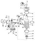 1986 90 - E90TXCDC Crankshaft & Piston parts diagram