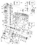 1988 200 - E200TXCCR Gearcase Standard Rotation parts diagram