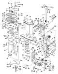 1990 225 - E225PXESS Midsection parts diagram