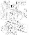 1990 60 - VE60TLESM Gearcase parts diagram