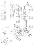 1990 60 - TE60TLESF Power Trim/Tilt Hydraulic Assembly parts diagram