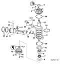 1997 115 - E115TSXEUA Crankshaft & Piston parts diagram