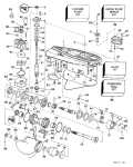 1997 130 - BE130TLEUB Gearcase 130CX Counter-Rotation parts diagram