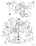 1997 150 - BE150NXEUE Midsection parts diagram