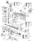 1997 150 - E150SLEUC Gearcase Standard Rotation - GL Models parts diagram