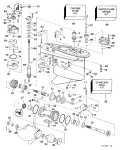 1997 250 - BE250CXEUM Gearcase Counter-Rotation parts diagram