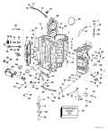 1999 115 - E115FPLEEN Cylinder & Crankcase parts diagram