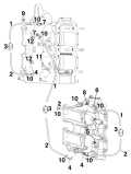 AA Models 50 - E50DTLAAA Oil Recirculation System parts diagram