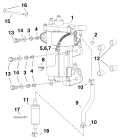 AA Models 25 - E25DTELAAB Fuel Pump & Vapor Separator parts diagram