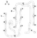 AA Models 200 - (60 deg V6, 2.6 L) - E200DPLAAA - (60 deg V6) Fuel Rails parts diagram