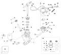 AA Models 200 - (60 deg V6, 2.6 L) - E200DPXAAA - (60 deg V6) Trim & Tilt Hydraulic Assembly all V6 & 25 In. V4 Models parts diagram