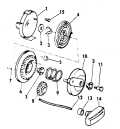 1971 4 - 4W71D Rewind Starter parts diagram