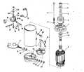 1978 85 - 85TXLR78C Electric Starter and Solenoid parts diagram