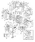 1978 25 - 25EL78C Cylinder and Crankcase parts diagram