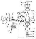 1982 90 - J90TLCNB Crankshaft & Piston parts diagram