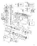 1982 150 - J150TLCNM Gearcase parts diagram