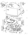 1982 175 - J175TLCNB Motor CoverJohnson parts diagram