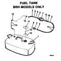 1982 4 - J4BRHLCNR Fuel Tank BRH Models only parts diagram