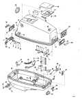 1982 60 - J60ELCNM Motor Cover Johnson parts diagram