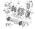 1982 7.50 - J8RCNR Cylinder & Crankcase & Intake Manifold 4.5 parts diagram
