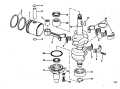 1982 9.90 - J10ELCNS Crankshaft & Piston parts diagram