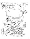 1983 150 - J150TLCTB Motor CoverJohnson parts diagram