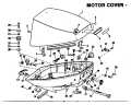 1983 9.90 - J10RLCTC Motor CoverJohnson parts diagram