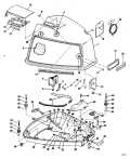 1983 90 - J90MLCTE Motor CoverJohnson parts diagram
