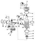 1985 100 - J100WTLCOC Crankshaft & Piston parts diagram