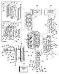 1985 185 - J185TXCOC Cylinder & Crankcase parts diagram