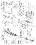 1985 8 - J8RLCOB Gearcase parts diagram