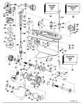 1995 250 - J250CZEOR Gearcase Counter Rotation parts diagram