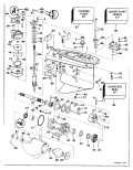 1995 250 - J250CZEOR Gearcase Standard Rotation parts diagram